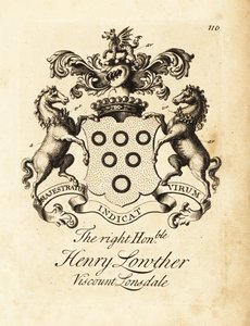 Blason du très honorable Henry Lowther, 3e vicomte Lonsdale (1694-1751) - Andrew Johnston
