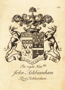 Blason du très honorable John Ashburnham, Lord Ashburnham - Andrew Johnston