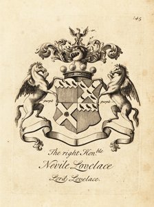 Blason du très honorable Nevile Lovelace, Lord Lovelace, 6e baron Lovelace - Andrew Johnston