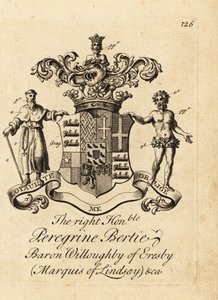 Blason du très honorable Peregrine Bertie, baron Willoughby d