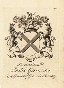 Blason du très honorable Philip Gerrard, Lord Gerrard de Gerrards Bromley, 7e baron Gerard - Andrew Johnston