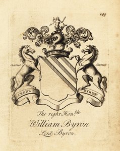 Blason du très honorable William Byron, Lord Byron, 4e baron Byron (1670-1736) - Andrew Johnston