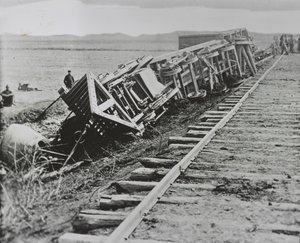 Train déraillé, Manassas, Virginie - Andrew Joseph Russell