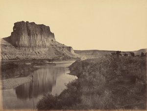 Planche 24. Castle Rock, Green River Valley, 1869 (photo) - Andrew Joseph Russell