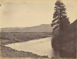Planche 43. Vallée de la Weber, depuis le col de Willhelmina, 1869 (photo) - Andrew Joseph Russell