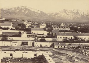 Planche 45. Salt Lake City, vue du haut du Tabernacle, 1869 (photo) - Andrew Joseph Russell