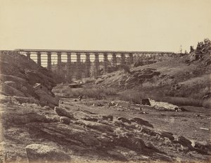 Planche 7. Pont de Dale Creek, vue générale, 1869 (photo) - Andrew Joseph Russell