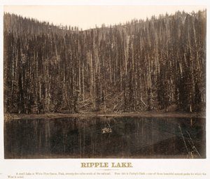 Ripple Lake, White Pine Cañon, Utah, from the Great West Illustrated In a Series of Photographic Views across the Continent Taken along the Line of the Union Pacific Railroad, West from Omaha, Nebraska, by A. J. Russell. Volume I - Andrew Joseph Russell