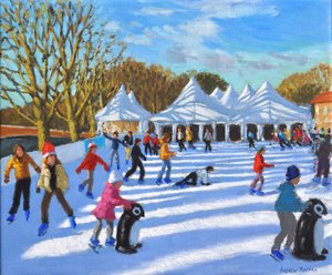 Matin lumineux, patinoire du palais de Hampton Court, Londres, 2018 - Andrew Macara