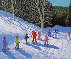 Leçon de ski pour enfants, Courchevel à La Tania, 2019