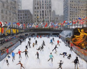 Patinage de Noël, Rockerfeller Ice Rink, New York, 2017 - Andrew Macara