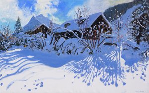 Neige fraîche, village de Morzine, 2015 - Andrew Macara