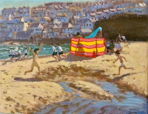 Pare-vent orange et jaune, St Ives, 2010 - Andrew Macara