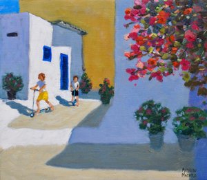 Enfants en scooter, Symi, Îles grecques, 2018 - Andrew Macara