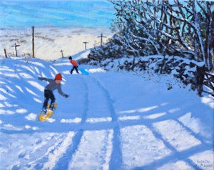 Le snowboarder, Dove Head, Derbyshire - Andrew Macara