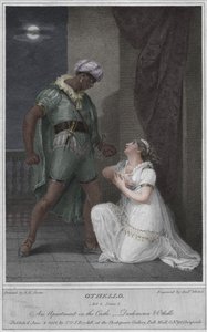 Othello. Acte 4. Scène 2. Un appartement dans le château. Desdémone et Othello, 1801 - Andrew Michel