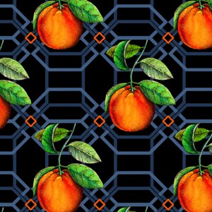 Géométrique orange