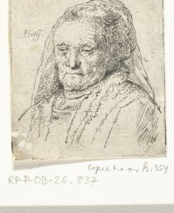 Buste portrait de la mère de Rembrandt - Andries Both