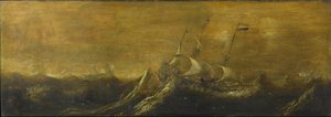 Navires dans une tempête