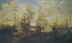 Bataille navale entre Turcs et Chrétiens