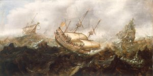Navires en mer agitée