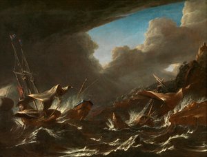 Tempête en mer - Andries van Eertvelt