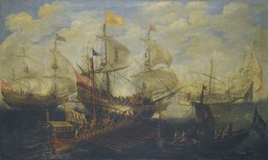 La bataille de Lépante le 7 octobre 1571