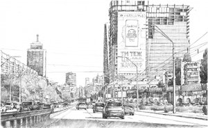 Illustration urbaine - Andrii Kutsachenko