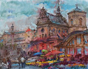 Un marché urbain animé - Andrii Kutsachenko