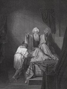 Isaac bénissant Jacob (gravure) - Ange Louis (1815 72) (after) Janet