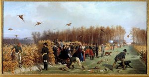 Chasse à tir à la faisanderie