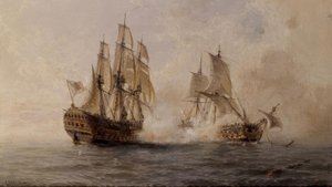 Combat du navire Glorioso avec le britannique Dartmouth en 1747 – XIXe siècle