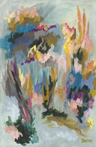Abstrait floral éclatant - Angela Seear