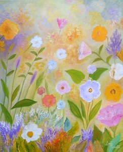 Jardin fleuri et coloré