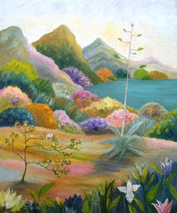 Un paysage désertique éclatant
