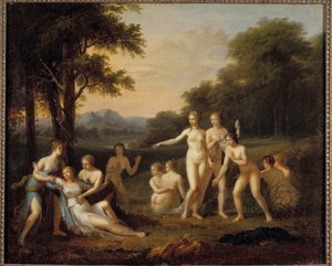 Diane découvrant la grossesse de Callisto Peinture d