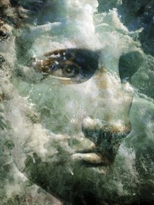 Visage aquatique mythique - Angelo Cerantola