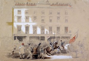 Défilé du Lord Maire, Cornhill, Londres, 1849