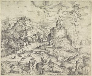 Paysage avec Mercure volant le troupeau d