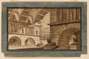 Décor de Scène, Groupe de Bâtiments de Temple