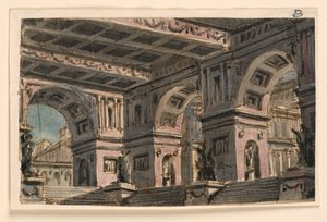 Décor de scène, Atrium du palais - Angelo Toselli