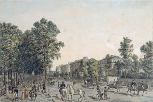 Les Grands Boulevards en 1804 - Angelo after Garbizza