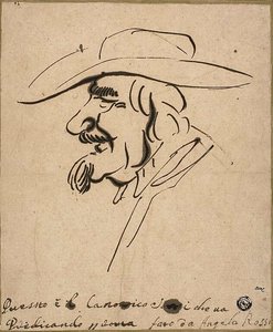 Caricature du chanoine Sorri - Angelo de Rossi