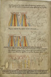 Cotton Claudius B. IV, f.23v Lot et Abraham
