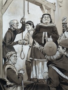 Justice médiévale (gouache sur papier) - Angus McBride