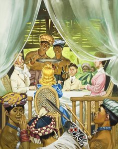 Les Rajahs blancs (gouache sur papier) - Angus McBride