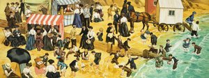 Scène de plage victorienne ou édouardienne - Angus McBride