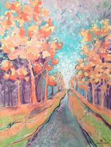 Un sentier aux couleurs chatoyantes de l