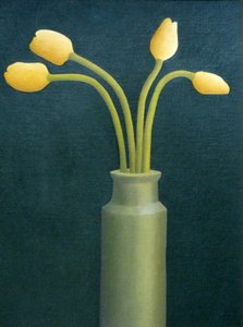 Quatre tulipes jaunes, 1982