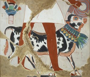 Copie de peinture murale de la tombe privée 226 de Heqareshu, Thèbes I, 1, 327, 20e siècle - Anna